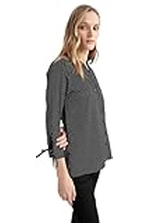 DeFacto Shirt met lange mouwen voor dames, 3/4 mouwen, hemdblouse voor dames, bovenstuk, vrijetijdskleding, , XXL