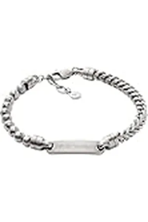 Emporio Armani Herenarmband in leer of roestvrij staal met karabijnsluiting, schuifsluiting of drukknopsluiting