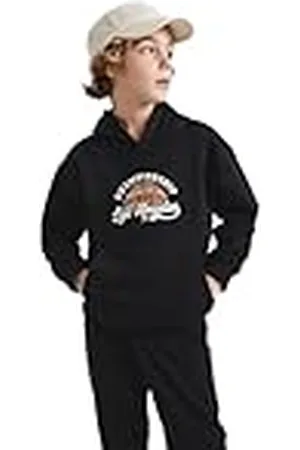 DeFacto Sweatshirt met capuchon voor jongens, , 8-9 Jaar