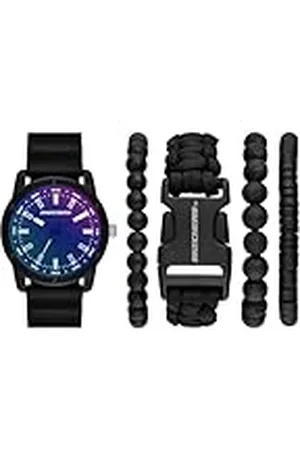 Skechers Horloge voor heren, Quartz uurwerk met siliconen, polyurethaan, lederen of roestvrij stalen band, ,45MM