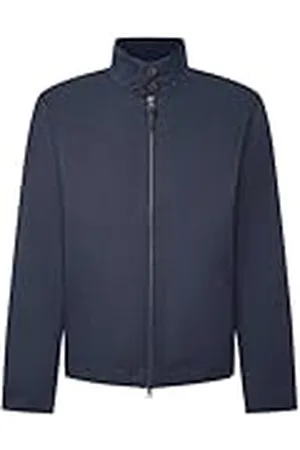 Hackett Heren Pima katoenen polo Ls jas, Blauw (Navy), 3XL, , 3XL