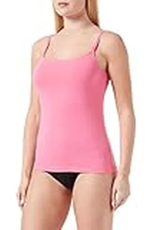 HUGO BOSS Dames Spaghetti Vest, Bright Pink671, M, , M