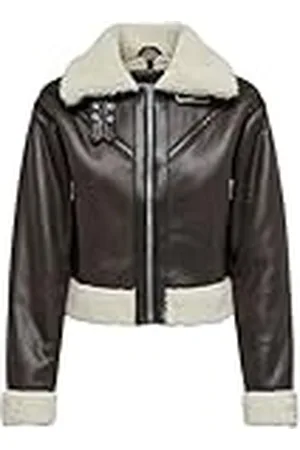 ONLY Bestseller A/S Onlbetty Faux Suede Bonded Aviator OTW Damesjack van imitatieleer, , L