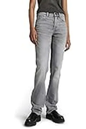 G-Star Raw dames Jeans Noxer High Waist Straight,Grijs (Sun Faded Glacier Grey C293-c464)25W / 28L