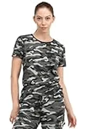Lonsdale London Dames T-Shirt MARGILL, Camo Grey, XL, 117639, , XL