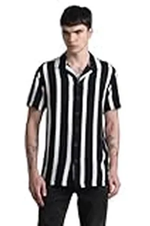 JACK & JONES JJJEFF Resort Stripe Shirt SS Relaxed, , XXL