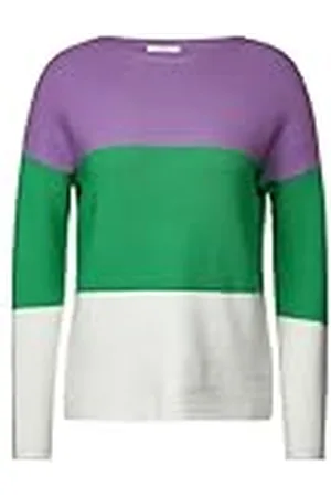 CECIL Gestructureerde blokstreep voor dames, , XL