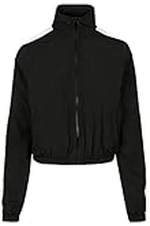 Urban classics Dames licht trainingsjack Ladies Short Side Striped Crinkle Track Jacket, , XL