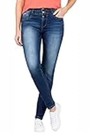 Timezone Dames Slim EnyaTZ Womenshape Jeans, Grape Blue Wash, 28/30