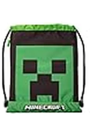 FRANCO COSIMO PANINI MINECRAFT - Schoolrugzak, uniseks sporttas voor kinderen en jongeren met schouderbanden tegen verstikking met ritssluiting, kleur groen - officieel Minecraft, , Eén maat, Casual
