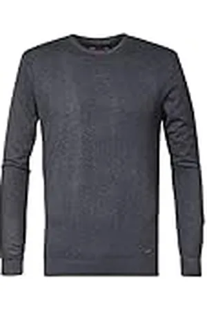 Petrol Industries Industries Heren Knitwear Basic Polo Sweater met ronde hals, , XXL