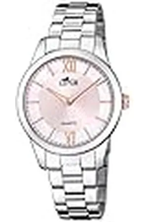 Lotus Dameshorloge van roestvrij staal in de kleur zilver-wit-roségoud 34 mm, waterdichtheid: 5bar, 1889/2