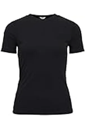 Object Objannie Rib S/S Top Noos T-shirt voor dames, , XS