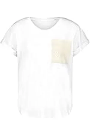 Taifun Dames 371338-16204 T-shirt, gebroken wit met patroon, 42, , 42