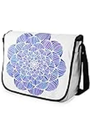Bonamaison Digitaal bedrukte Messenger schooltas met zwarte riem voor studenten, crossbody tas, koerierstas, schoudertas voor kinderen, meisjes, jongens, maat: 29x36 cm