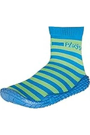 Playshoes Uniseks watersokken voor kinderen, Groene strepen., 30/31 EU