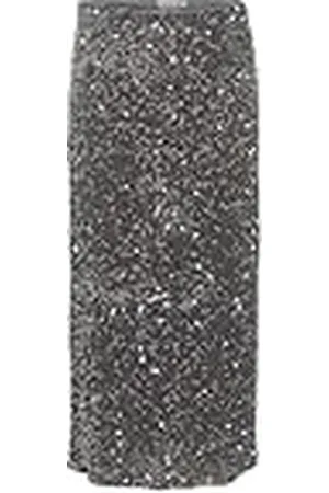VILA Vifaith Hw Midi Sequin Skirt/Vol, , XL