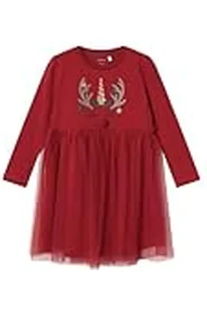 NAME IT Nmfrjul Ls jurk voor meisjes, , 110