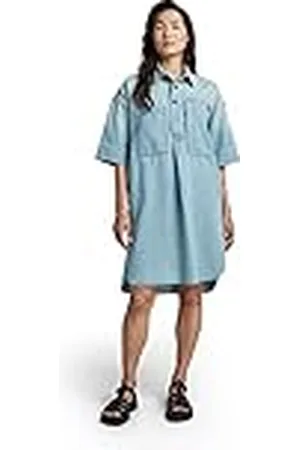 G-Star RAW Dames Denim Shirt Casual Dress, , XXS, , XXS