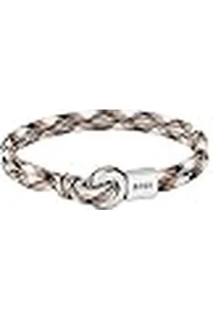 HUGO BOSS Sieraden Heren THAD SPORT Collectie Armband in Nylon, Size M, Nylon, Roestvrij Staal, Geen edelsteen