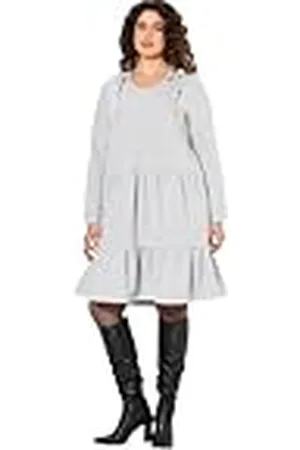 Ulla Popken Sweatjurk met capuchon, , 50/52 NL