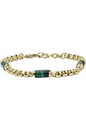 Fossil All Stacked Up Groen Malachiet Componentenarmband voor Heren, JF04571710
