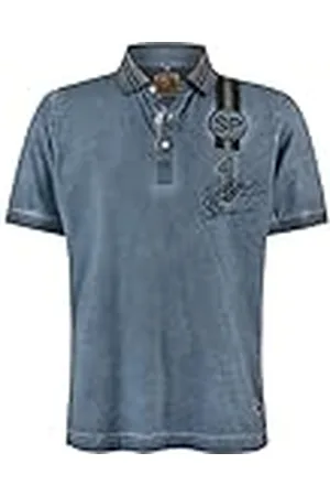 Stockerpoint Heren Silvio poloshirt, rookblauw, M
