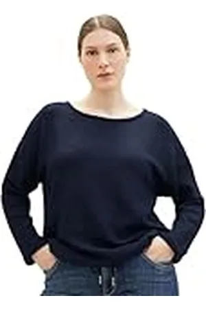 TOM TAILOR TOM KLEERMAKER damessweatshirt met structuur & trekkoord