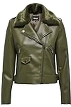 ONLY ONLVILHELMA Faux Leather Biker OTW jas, , XS, , XS