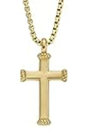 Fossil Heren ketting van leer met karabijnsluiting