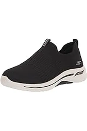 Skechers Go Walk Arch Fit Iconic Damessneakers, Zwart Wit, 36 EU
