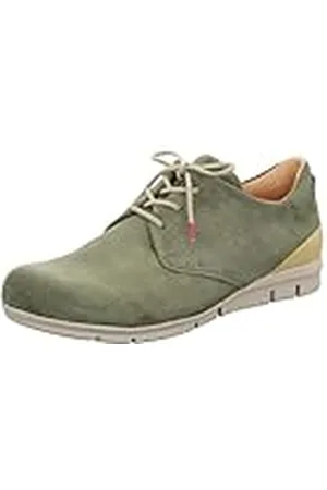Think! Heren King_3-000735 chroomvrij gelooid duurzaam vervangbaar voetbed veterhalfschoenen, 7000 olijf/combi, 43 EU, , 43 EU