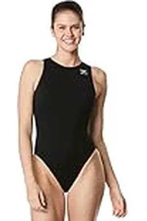 Speedo Avenger Waterpolo Endurance+ Badpak uit één stuk voor dames, Zwart, 52