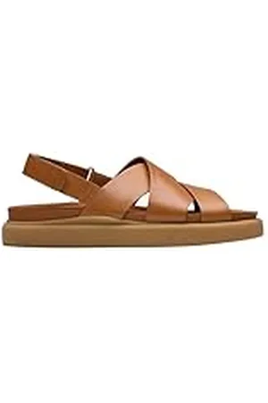 Clarks Premium Dames Aristella Sun Sandaal, Tan leer, 5 UK, , 38 EU