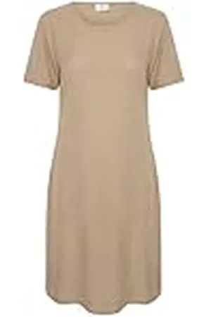 Kaffe Damesjurk, ronde hals, korte mouwen, regular fit, zakken, Above The Knie, dames, , 42