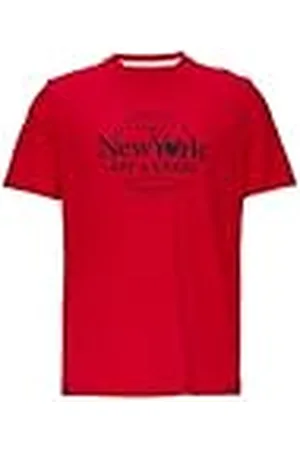 QS by s.Oliver Heren T-shirt met print op de voorkant, , S