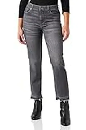7 for all Mankind Dames The Straight Crop Soho Grey Jeans, , 52