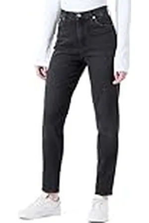 Calvin Klein Jeans Dames MOM Jean J20J224518 Tapered, Denim (Denim Black), 27W/28L, , 27W / 28L