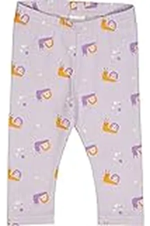 Green Cotton Snail leggings voor babymeisjes, , 56 cm
