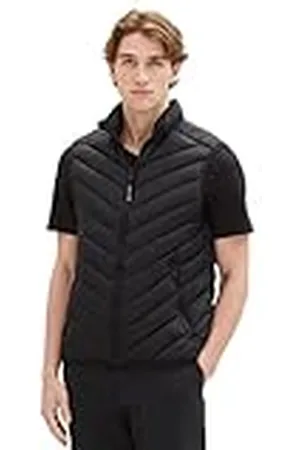 TOM TAILOR TOM KLEERMAKER lichtgewicht gewatteerd herengilet met opstaande kraag van gerecycled polyester