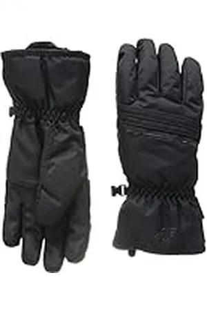 4F SKI handschoenen RED002 Jeans, Deep Black, L voor dames, , L