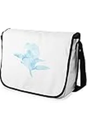 Bonamaison Digitaal bedrukte Messenger schooltas met zwarte riem voor studenten, crossbody tas, koerierstas, schoudertas voor kinderen, meisjes, jongens, maat: 29x36 cm