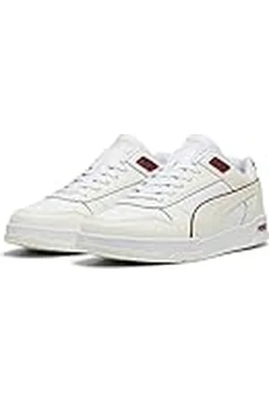 PUMA Rbd Game Laag uniseks-volwassene Sneaker Laag-Top, WARM WHITE- WHITE-TEAM REGAL RED- GOLD, 40.5 EU