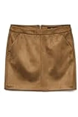 VERO MODA NOS dames Vmdonnadina Faux suede Short Skirt Noos Rock, Braun (Cognac Cognac), XS