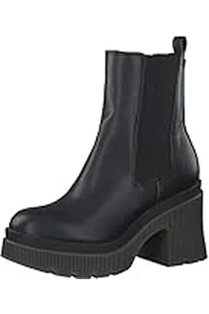 QS by s.Oliver Dames 5-5-25443-29 Chelsea-laarzen, zwart/kaki, 36 EU