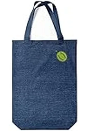 Green Fish Denim-draagtas, bedrukt, boodschappentas, machinewasbaar, opvouwbaar, handtas van jeans met handgrepen, 22 x 26 cm, , Eén maat, modern