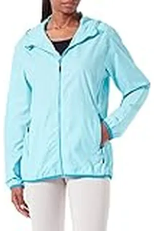 CMP Knit Tech Mélange Fleece jas met capuchon Knit Tech Melange Fleece Jacket met capuchon, Jersey, Bluish Mel-White, 140 Dames
