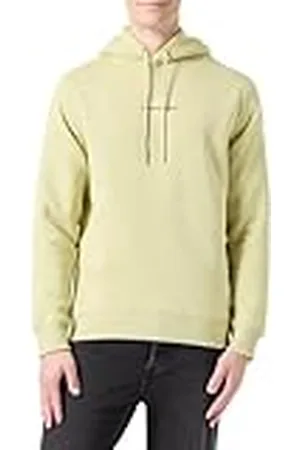 Calvin Klein Jeans Heren MONOLOGO HOODIE J30J325629 Pullover Hoodie, Groen (Leek Groen), S, , S