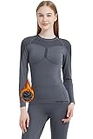 MEETWEE Functioneel ondergoed voor dames, warme broek voor vrouwen, het warme pak voor vrouwen is geschikt voor outdoorsport, skiën en fitness in de herfst en winter., , L
