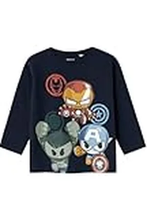 NAME IT Jongens Nmmanan Marvel Ls Nreg Top Mar shirt met lange mouwen, , 104